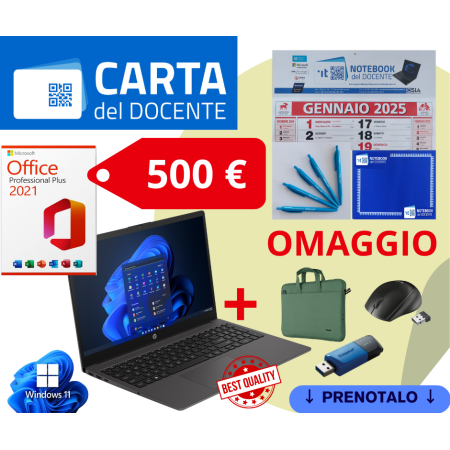 LENOVO R5-7520U 8GB 512GB combo OFFICE 2021 notebook per docenti